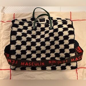 Clare V. Checkered Simple Tote